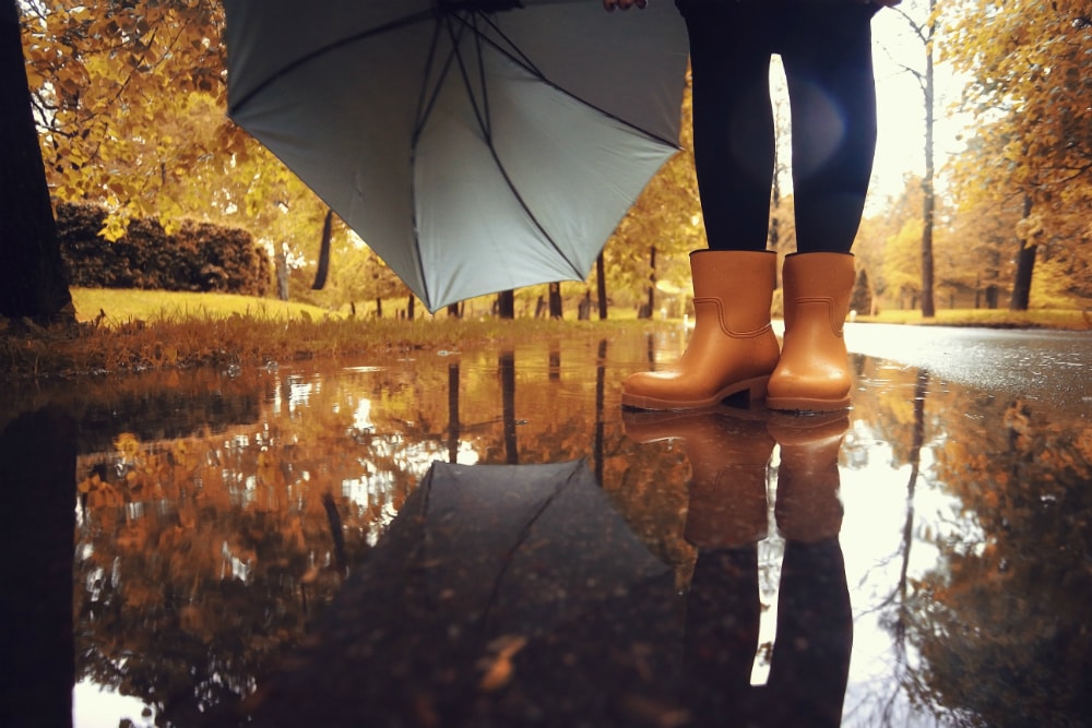 Child in Rain Boots