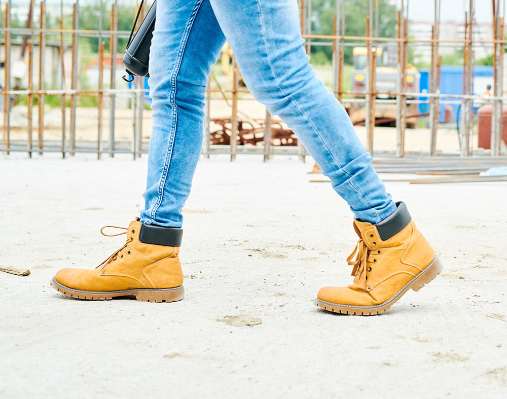 Worker walking on Site