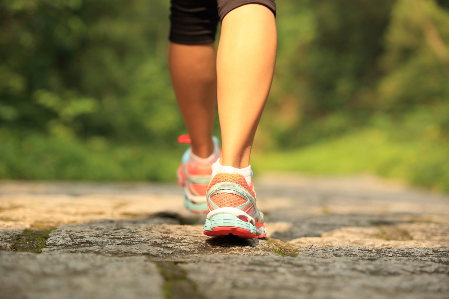 woman outside walking for exercise